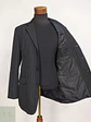 Blazer Recto Clásico Pinstripe Negro Talla M - Miniatura 6