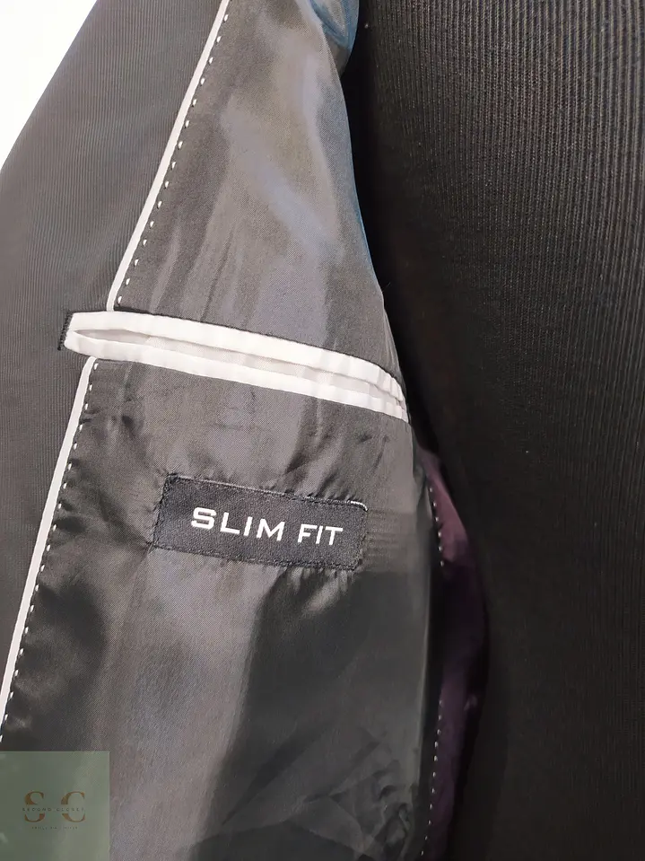Blazer Negro Slim Fit de Botonadura Sencilla Bogie Talla M 8