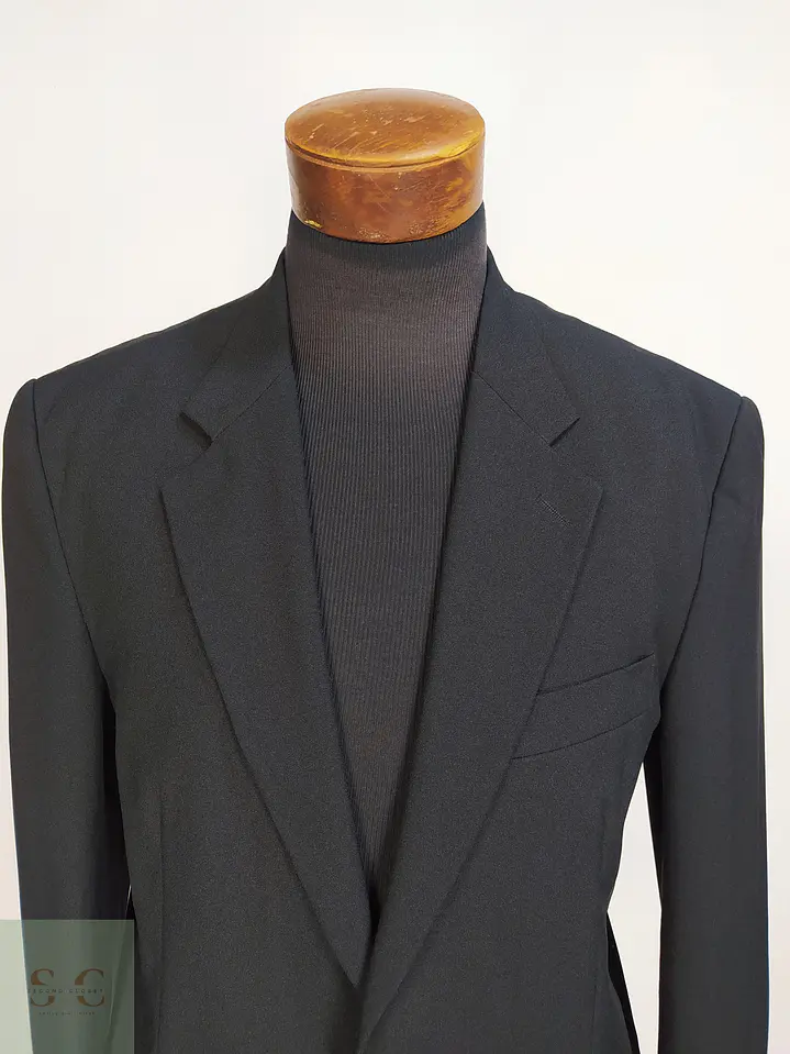 Blazer Clásico de Sastrería Monobotonadura en Negro Formal Talla L 4