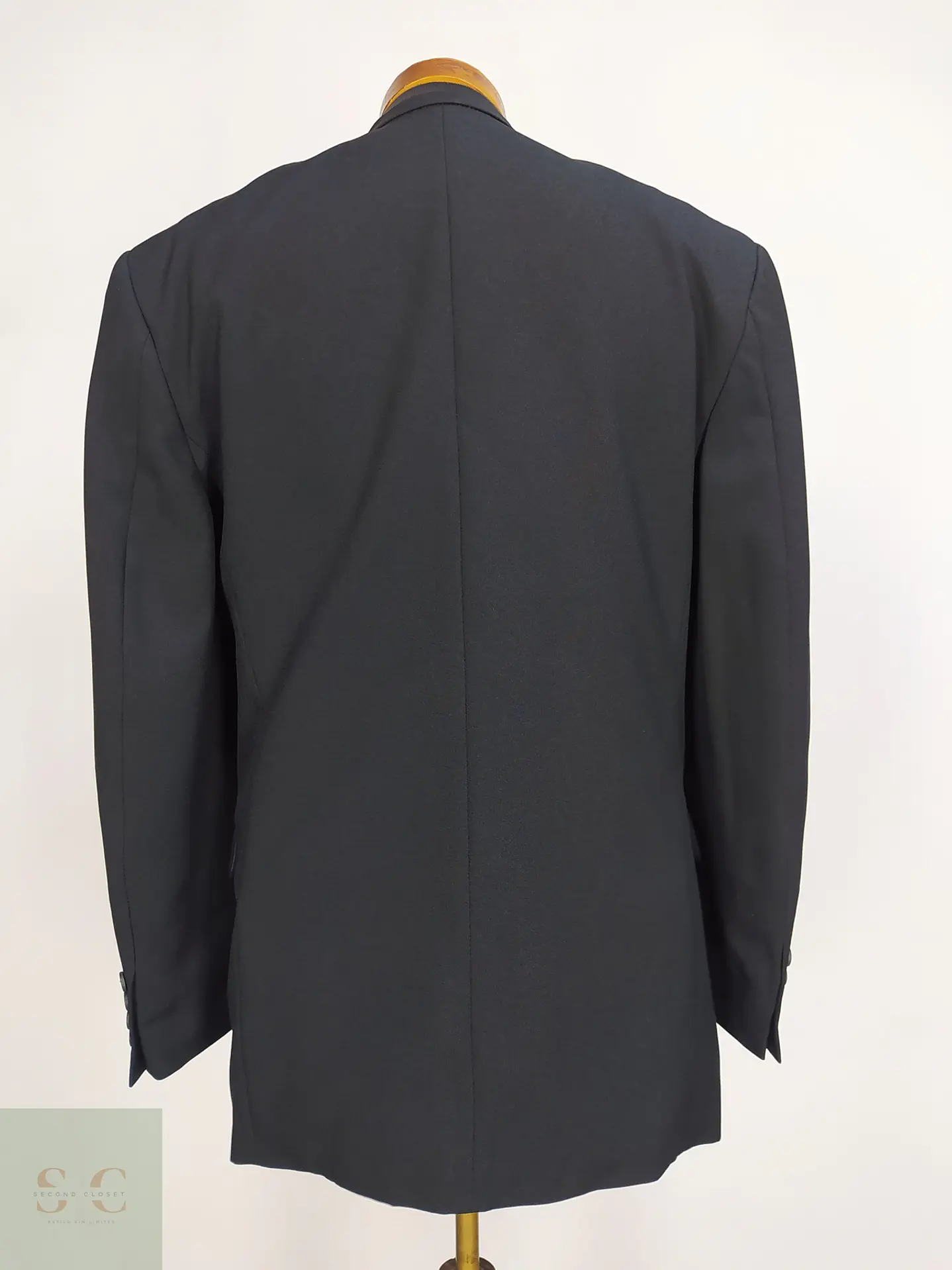 Blazer Clásico de Sastrería Monobotonadura en Negro Formal Talla L 8