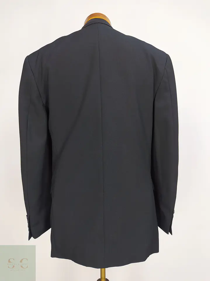 Blazer Clásico de Sastrería Monobotonadura en Negro Formal Talla L 8