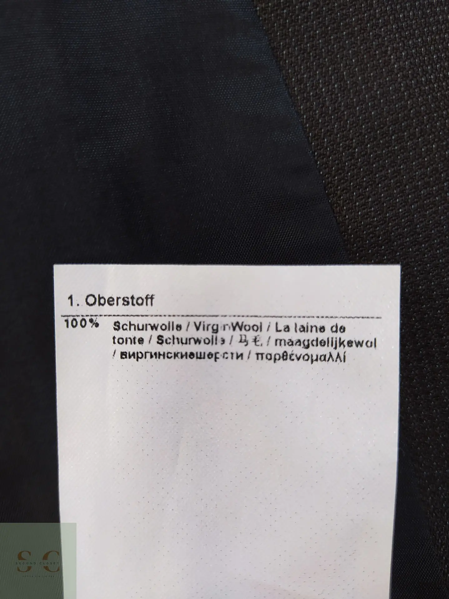 Blazer Sastreado en Lana Virgen con Microestructura Café JOOP! Talla M 6