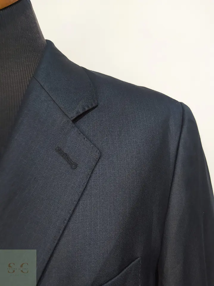 Blazer de Paño Satinado Plomo Metalizado Guittard Talla M 4