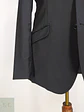 Blazer Sastre Negro de Paño de Lana Virgen Angelo Litrico Talla M - Miniatura 2