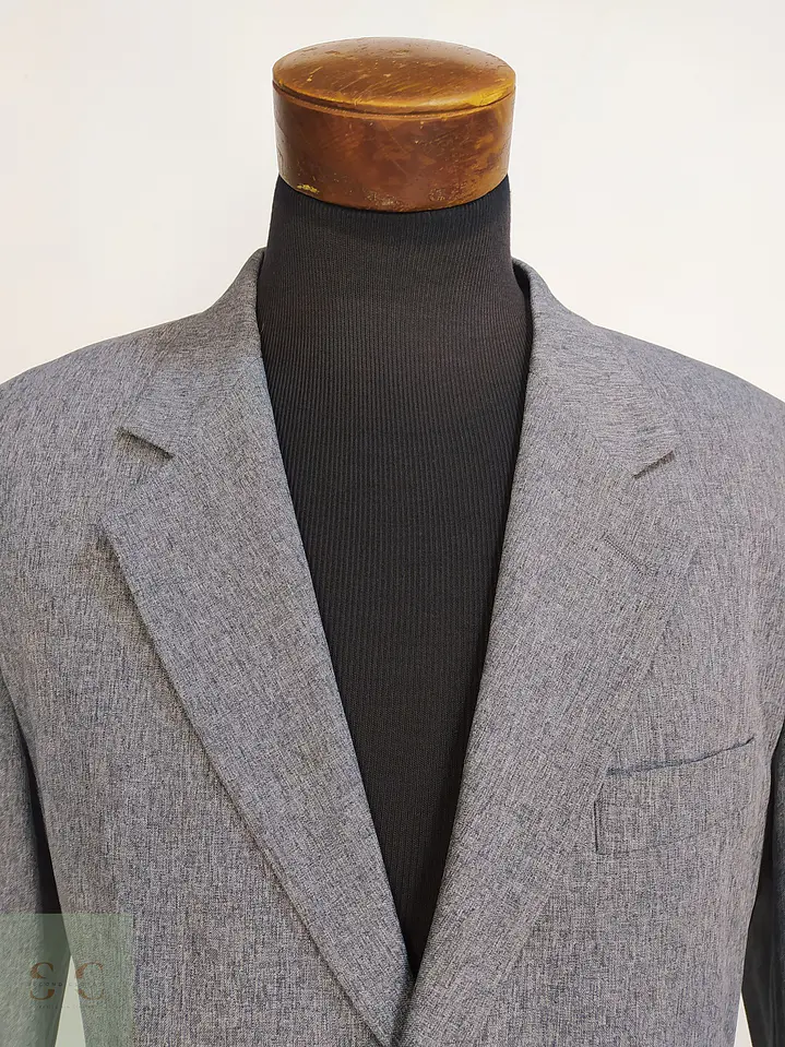 Blazer Clásico Microtexturizado Gris PBC Talla XL 4