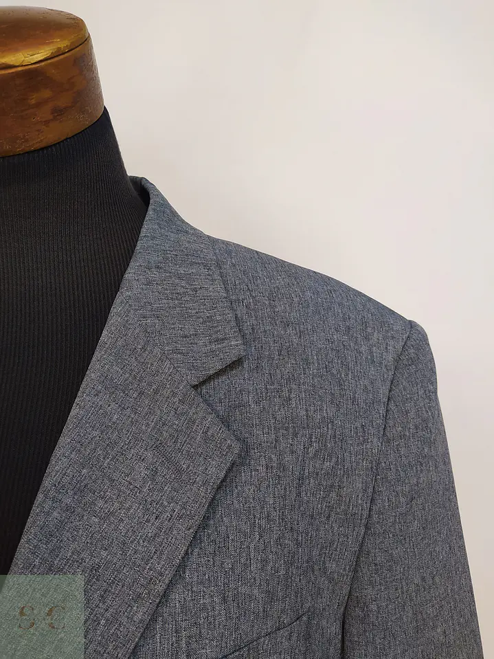 Blazer Clásico Microtexturizado Gris PBC Talla XL 5