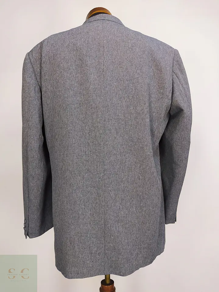 Blazer Clásico Microtexturizado Gris PBC Talla XL 8