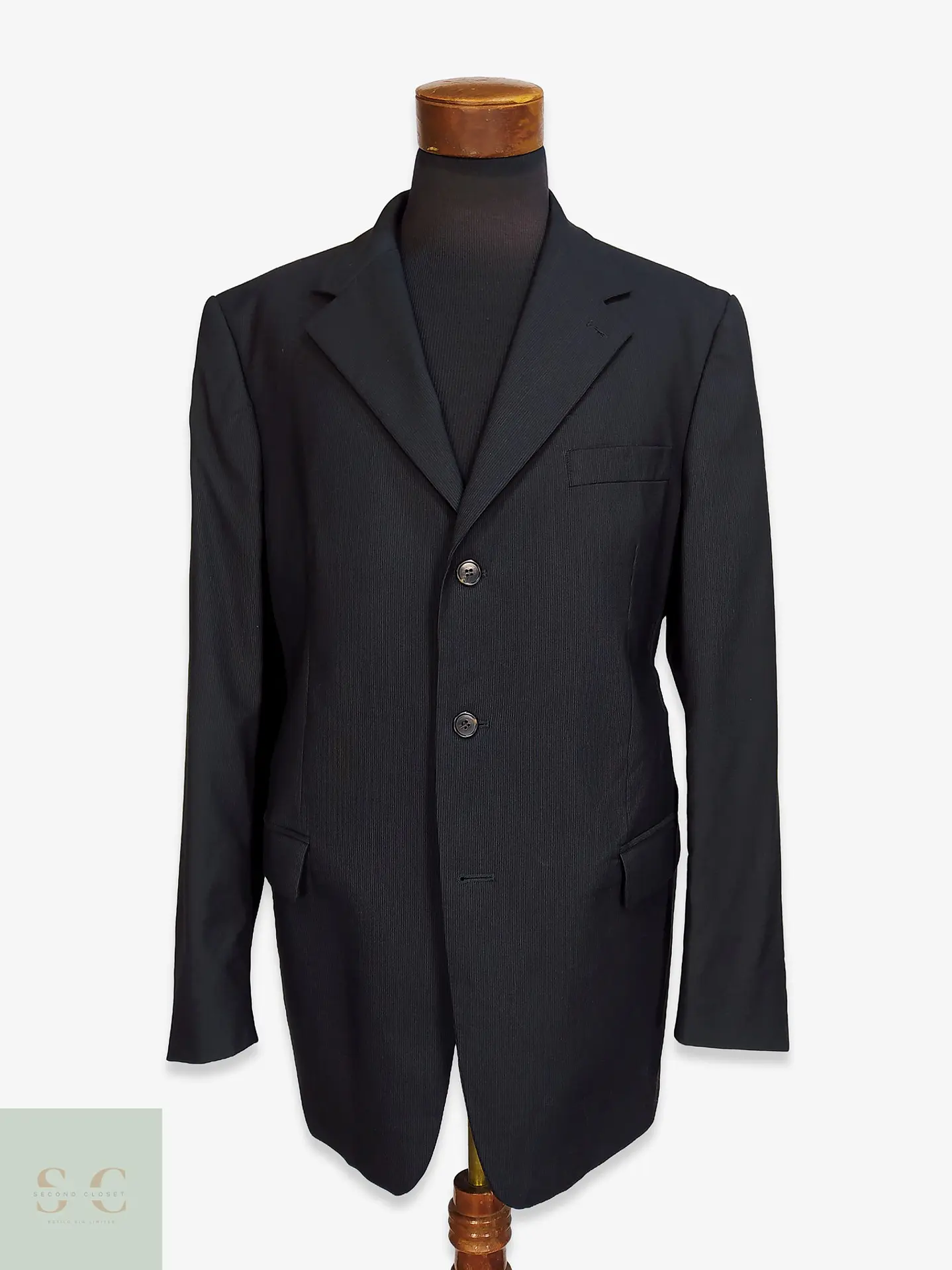 Blazer de Sastrería a la Medida en Lana Fina Super 120's Kuhn Maßkonfektion Talla XL 1