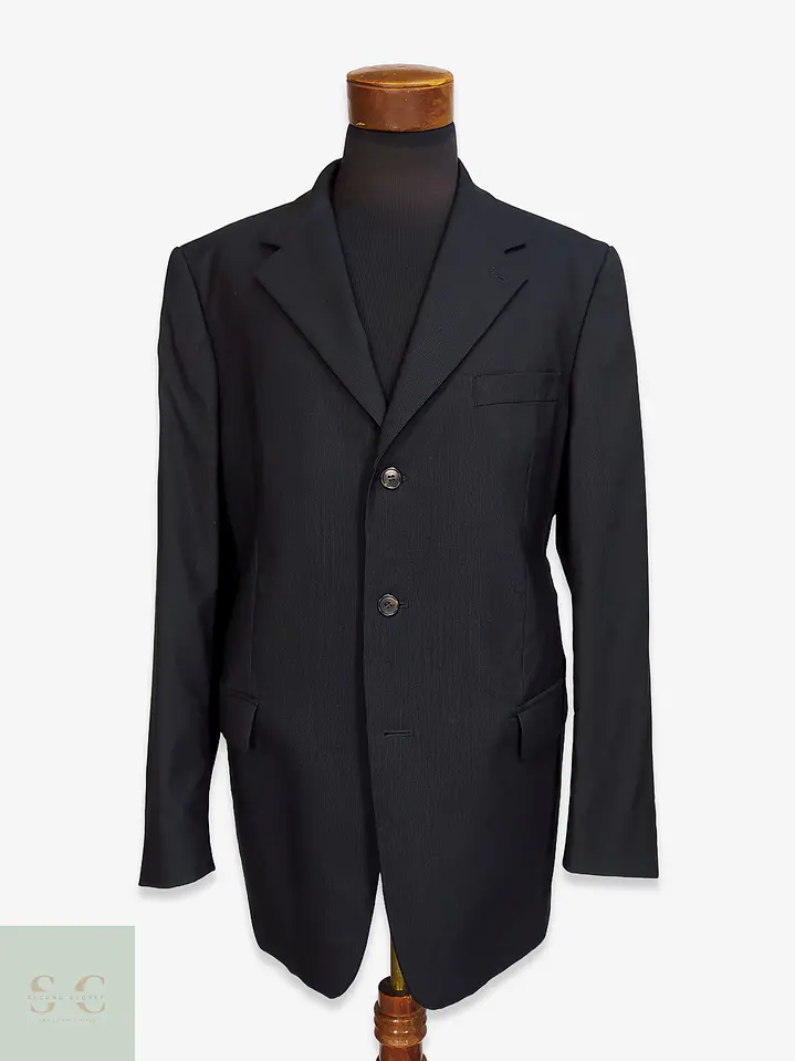 Blazer de Sastrería a la Medida en Lana Fina Super 120's Kuhn Maßkonfektion Talla XL 1