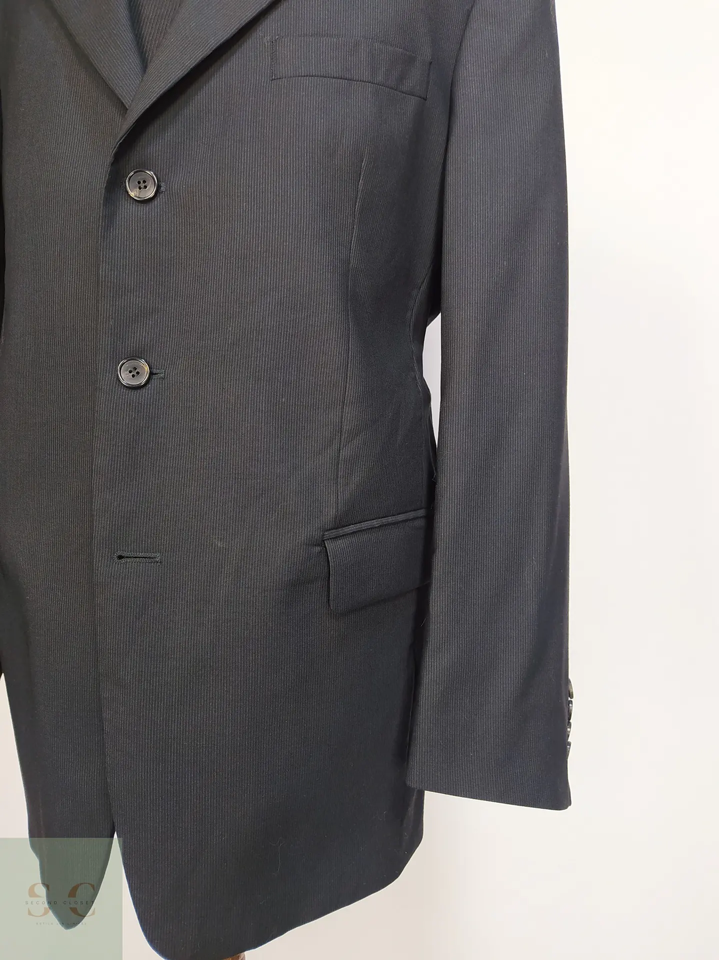 Blazer de Sastrería a la Medida en Lana Fina Super 120's Kuhn Maßkonfektion Talla XL 3