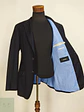 Blazer Clásico en Lana Virgen Azul Oscuro YORN Talla L - Miniatura 6