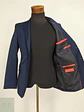 Blazer Estructurado Azul Marino con Vivo Contrastante Finshley & Harding Talla S - Miniatura 5