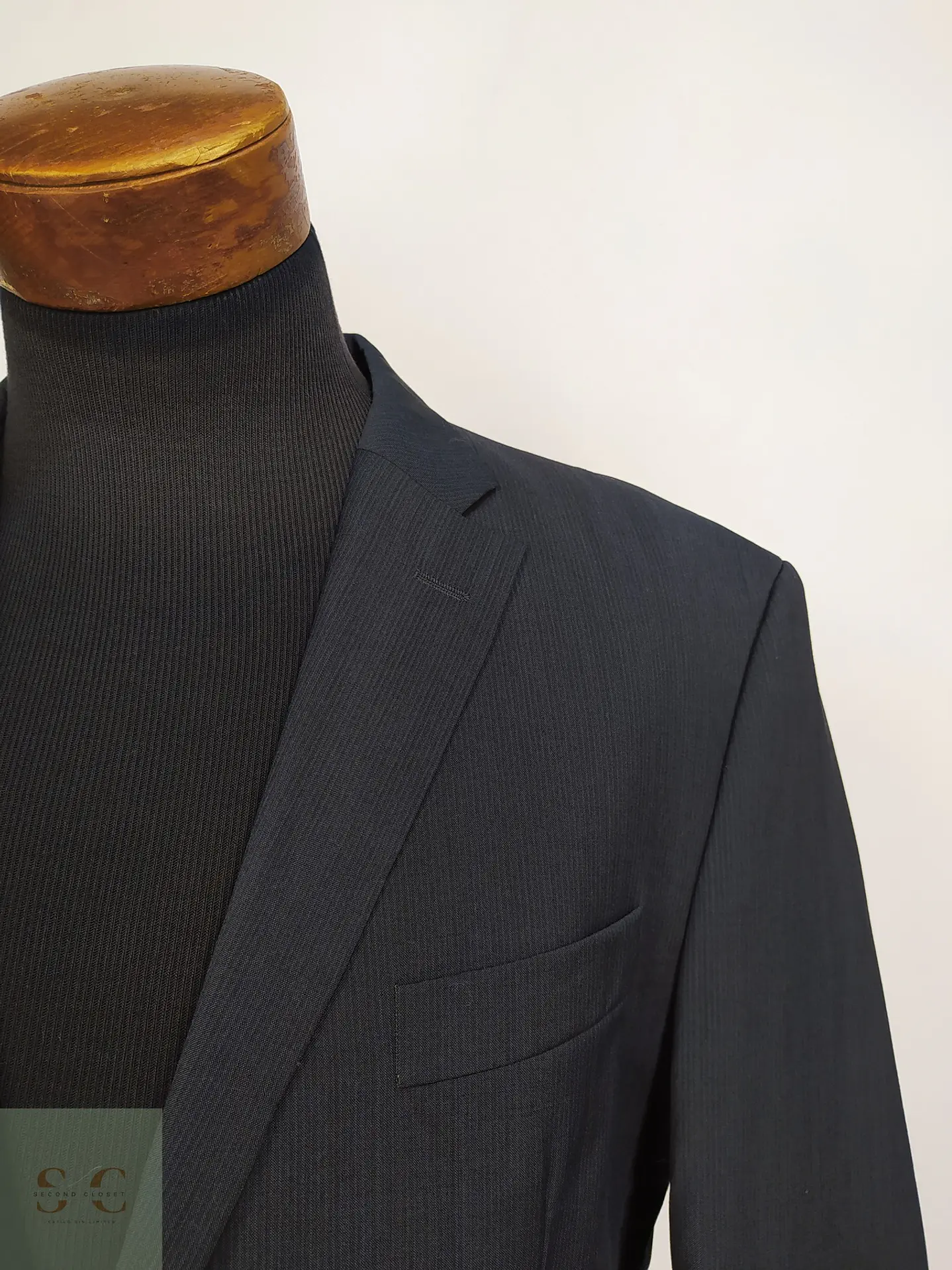 Blazer Clásico de Paño Fino con Microtextura Stones Talla L 3