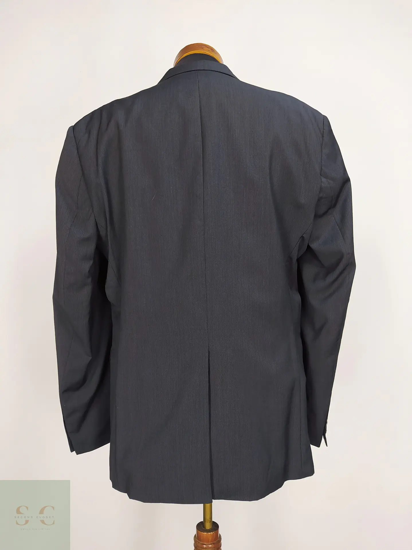 Blazer Clásico de Paño Fino con Microtextura Stones Talla L 8