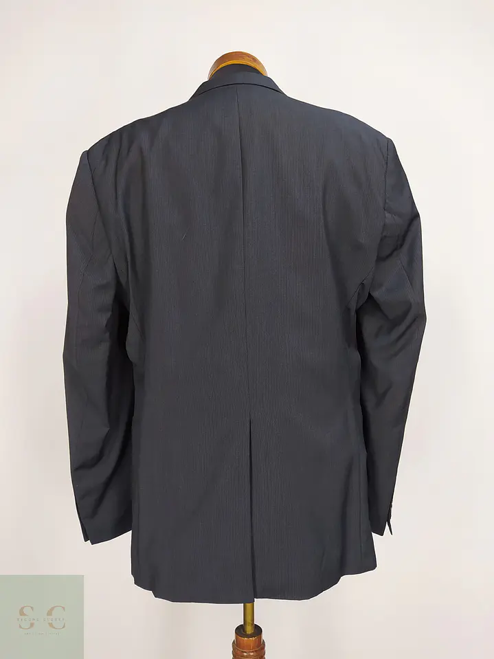 Blazer Clásico de Paño Fino con Microtextura Stones Talla L 8