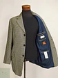 Blazer Estructurado a Cuadros Micro-Houndstooth en Lana Virgen Mario Barutti Talla ML - Miniatura 7