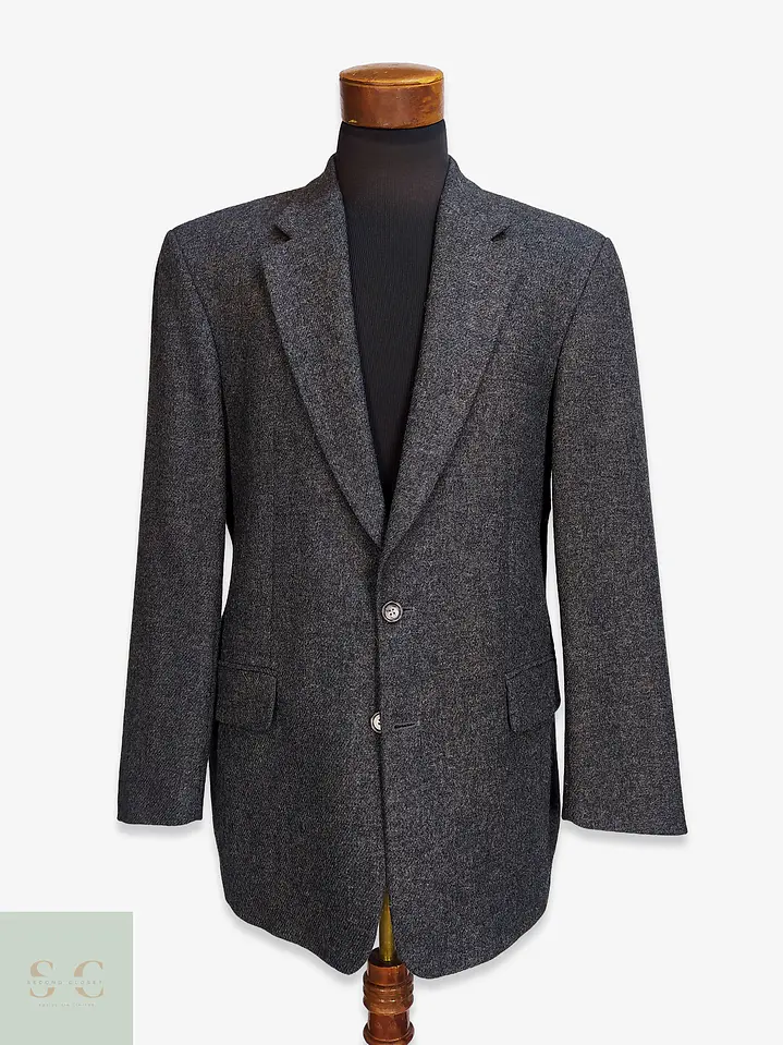Blazer Clásico de Paño Moteado en Lambswool Mario Barutti Talla XXL 1