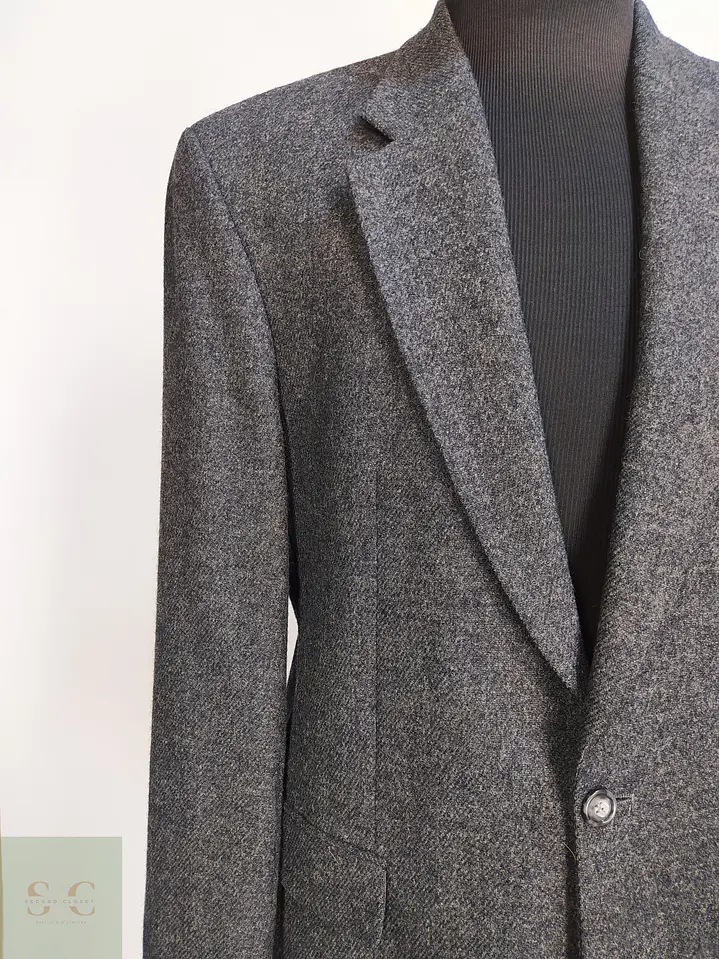 Blazer Clásico de Paño Moteado en Lambswool Mario Barutti Talla XXL 2