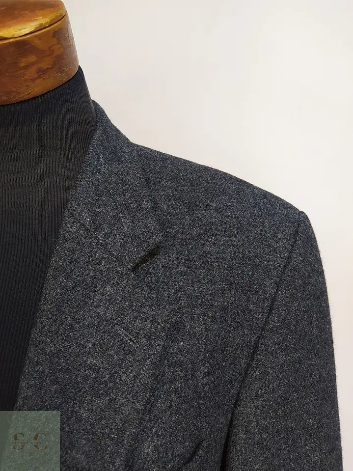 Blazer Clásico de Paño Moteado en Lambswool Mario Barutti Talla XXL 4
