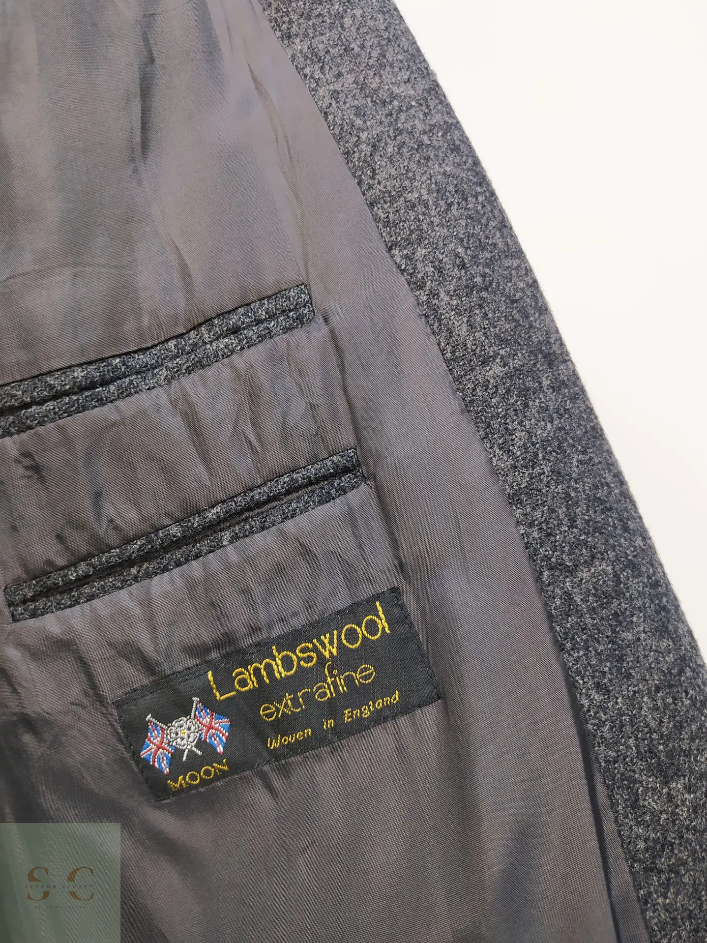 Blazer Clásico de Paño Moteado en Lambswool Mario Barutti Talla XXL 6