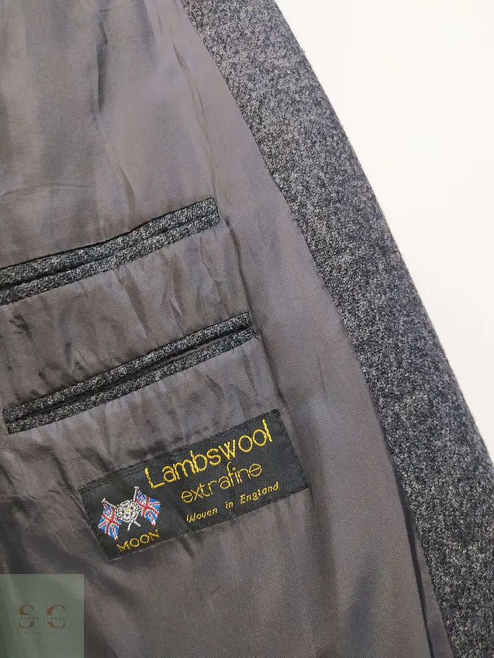 Blazer Clásico de Paño Moteado en Lambswool Mario Barutti Talla XXL 6