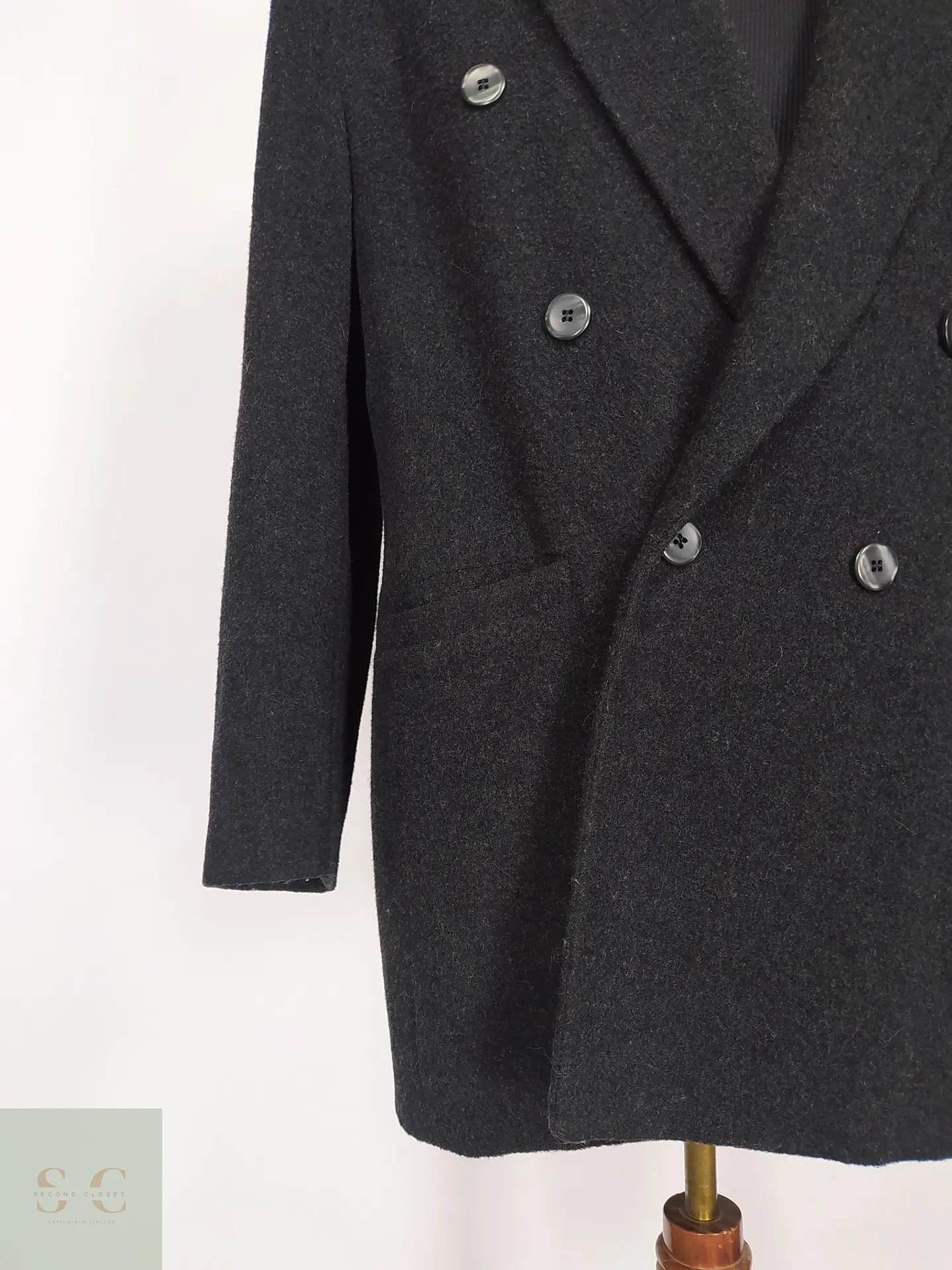 Blazer Cruzado Oversize en Paño Texturizado Talla L 2