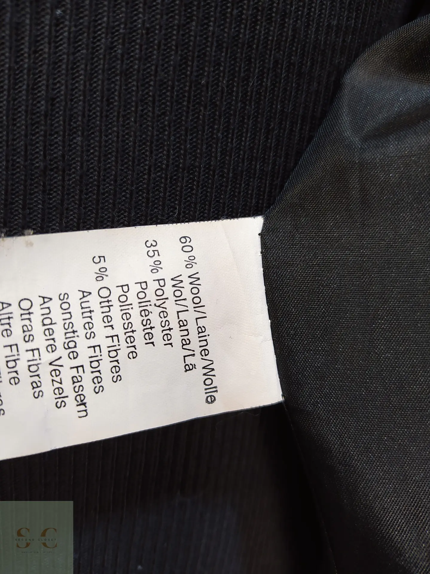 Blazer Cruzado Oversize en Paño Texturizado Talla L 5