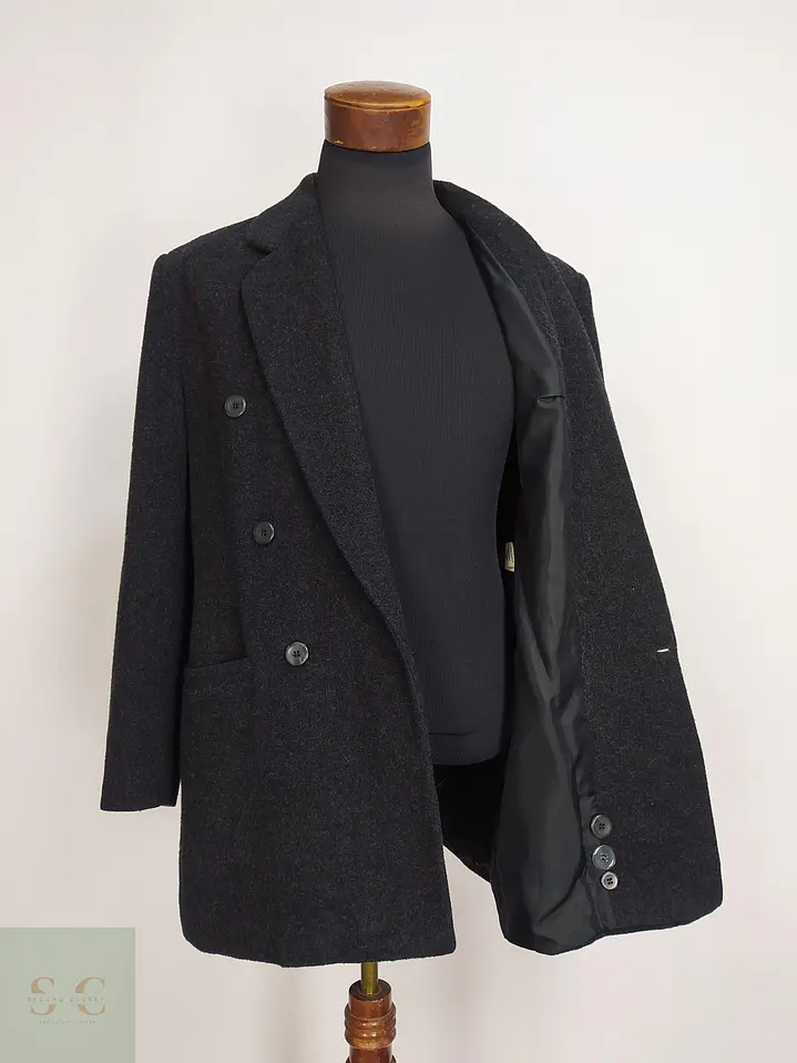 Blazer Cruzado Oversize en Paño Texturizado Talla L 7