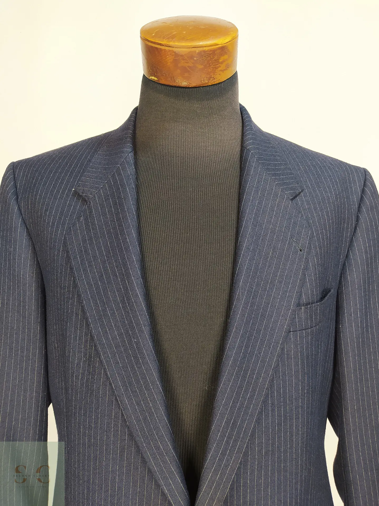 Blazer de Corte Clásico en Paño Diplomático Azul Oscuro Formtreu Talla L 3