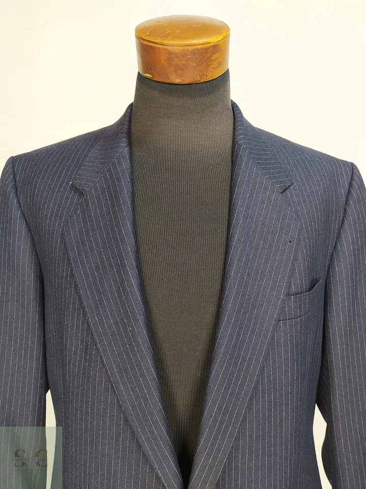 Blazer de Corte Clásico en Paño Diplomático Azul Oscuro Formtreu Talla L 3