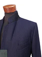 Blazer Clásico de Lana Azul Marino con Raya Diplomática Gotthard Policke Talla M - Miniatura 5
