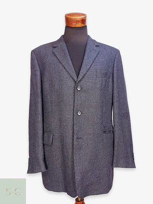 Blazer Clásico en Paño de Lana Texturizado Brandts Talla LXL