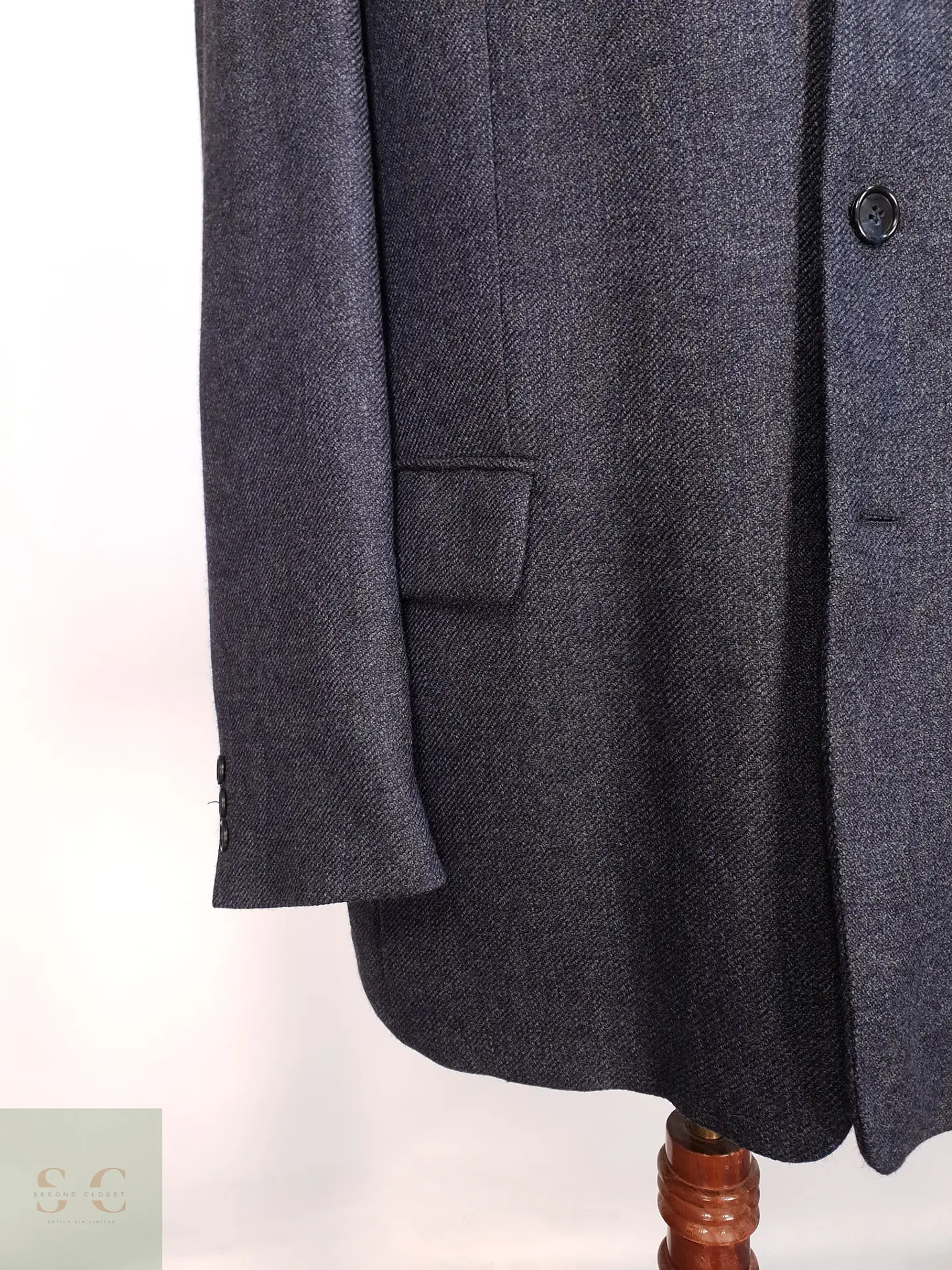 Blazer Clásico en Paño de Lana Texturizado Brandts Talla LXL 2