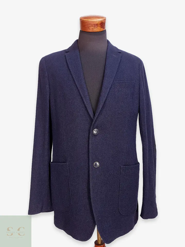 Blazer de Paño Italiano Leomaster con Coderas Andrew James Talla M 1