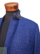 Blazer de Paño en Lana Virgen con Sotocuello en Cuero Nappa Mey & Edlich Talla L - Miniatura 4