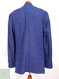 Blazer de Paño en Lana Virgen con Sotocuello en Cuero Nappa Mey & Edlich Talla L - Miniatura 5