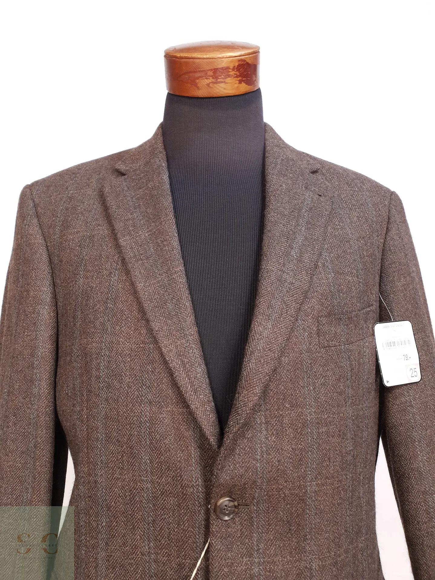 Blazer Clásico de Paño Espigado en Lana Virgen C.A.N.D.A Talla L 4