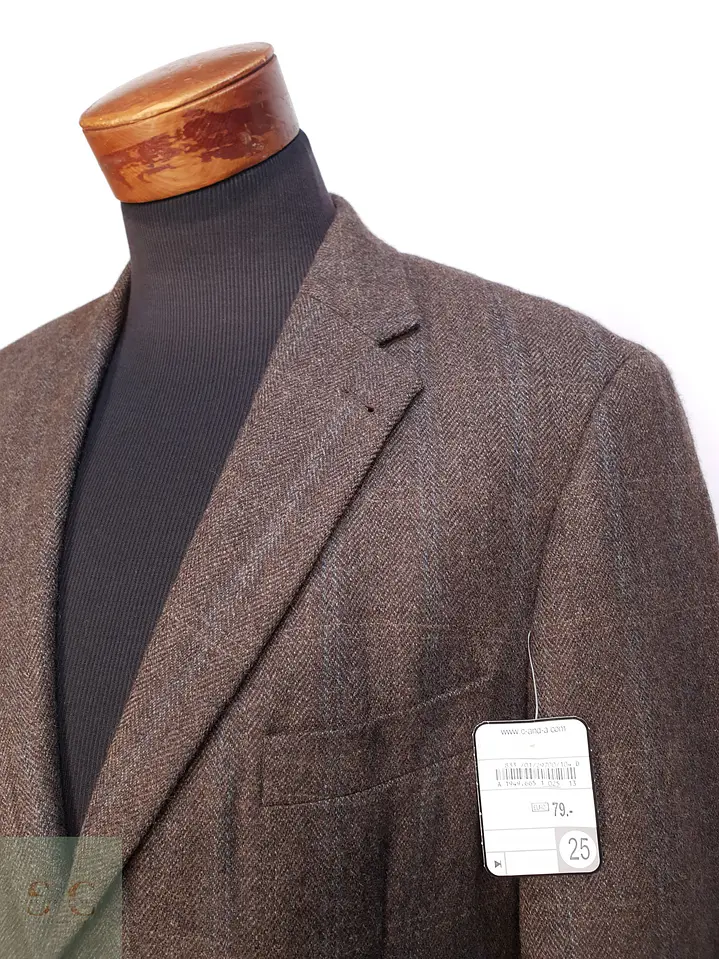 Blazer Clásico de Paño Espigado en Lana Virgen C.A.N.D.A Talla L 5