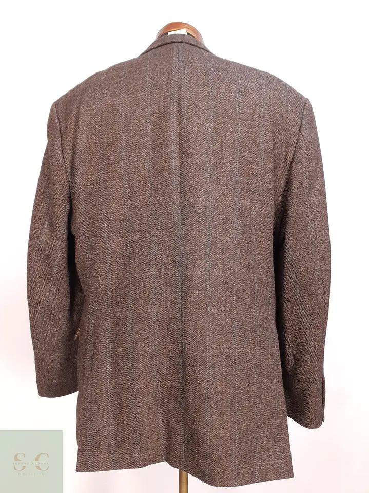 Blazer Clásico de Paño Espigado en Lana Virgen C.A.N.D.A Talla L 8
