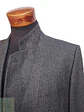 Blazer Vintage de Paño Gris Pinstripe en Lana Virgen Talla M - Miniatura 6