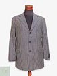 Blazer Clásico en Paño Micro-Check Azul y Dorado Talla XL - Miniatura 1