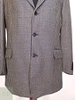 Blazer Clásico en Paño Micro-Check Azul y Dorado Talla XL - Miniatura 2