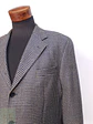 Blazer Clásico en Paño Micro-Check Azul y Dorado Talla XL - Miniatura 3