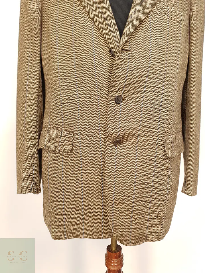 Blazer Sartorial en Paño de Cashmere Espiga Chester Barrie Talla L 3
