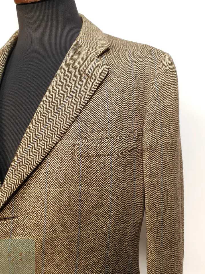 Blazer Sartorial en Paño de Cashmere Espiga Chester Barrie Talla L 5