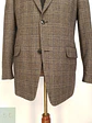 Blazer de Paño en Cuadro Glen Plaid Café Bogart Talla ML - Miniatura 2