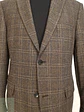 Blazer de Paño en Cuadro Glen Plaid Café Bogart Talla ML - Miniatura 3
