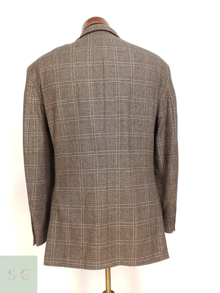 Blazer de Paño en Cuadro Glen Plaid Café Bogart Talla ML 8