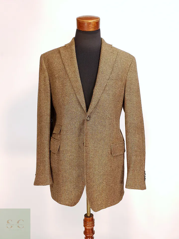 Blazer de Tweed en Espiga con Bolsillo Cerillero Guy Laroche Talla L 2