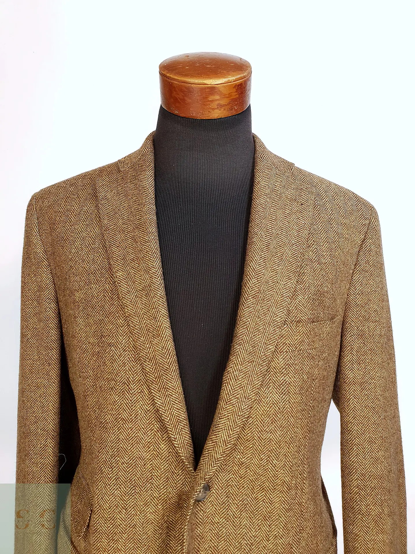 Blazer de Tweed en Espiga con Bolsillo Cerillero Guy Laroche Talla L 3